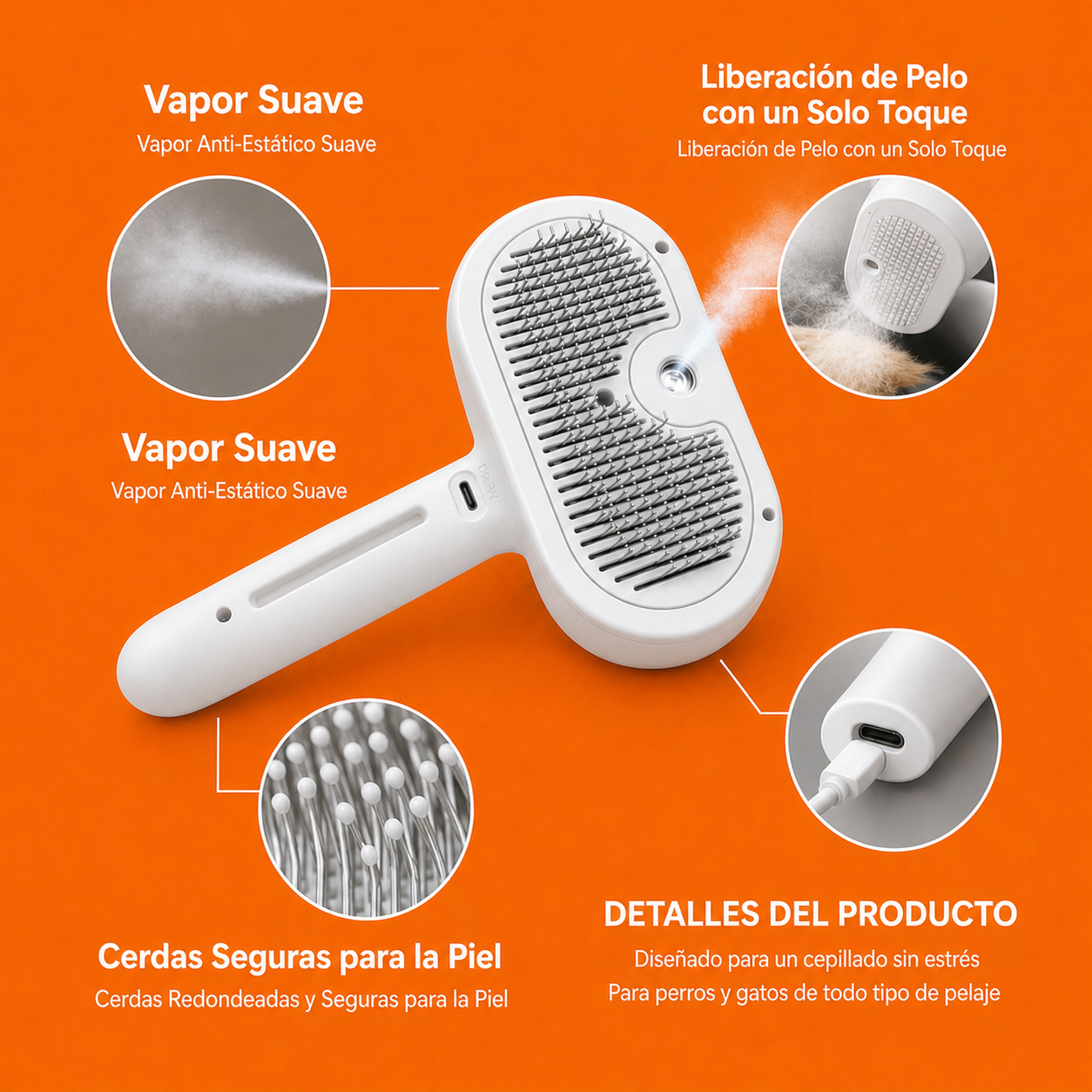 Cepillo de Vapor (2 en 1)