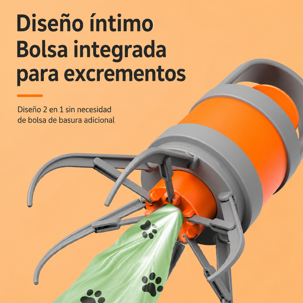 Recogedor de excrementos portátil para mascotas