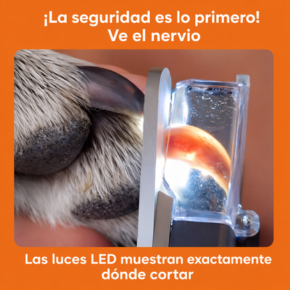 Cortauñas con luz LED